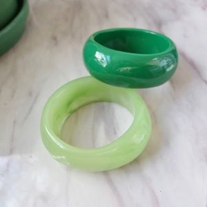 Two Green Bangles